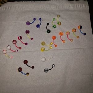 Flexible Belly Button Rings Bundle (21 Pieces)